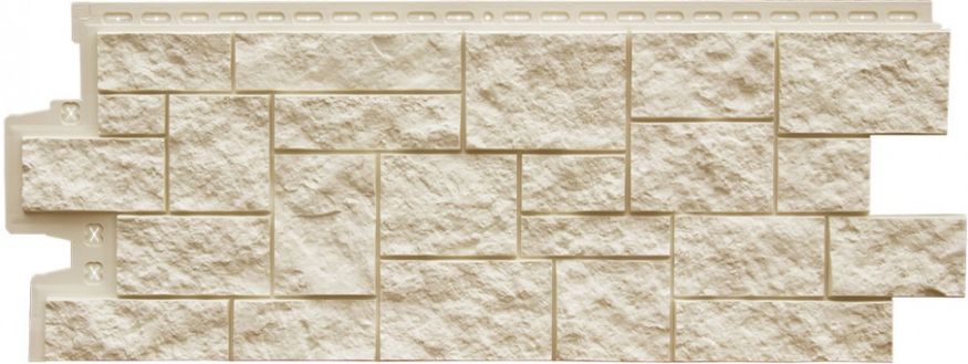 Фасадная панель Grand Line, Дикий камень Classic, Молочный купить в Донецке