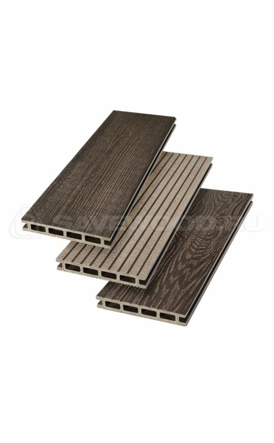 Террасная доска ДПК SaveWood, SW Carpinus (R), Темно-коричневый купить в Донецке
