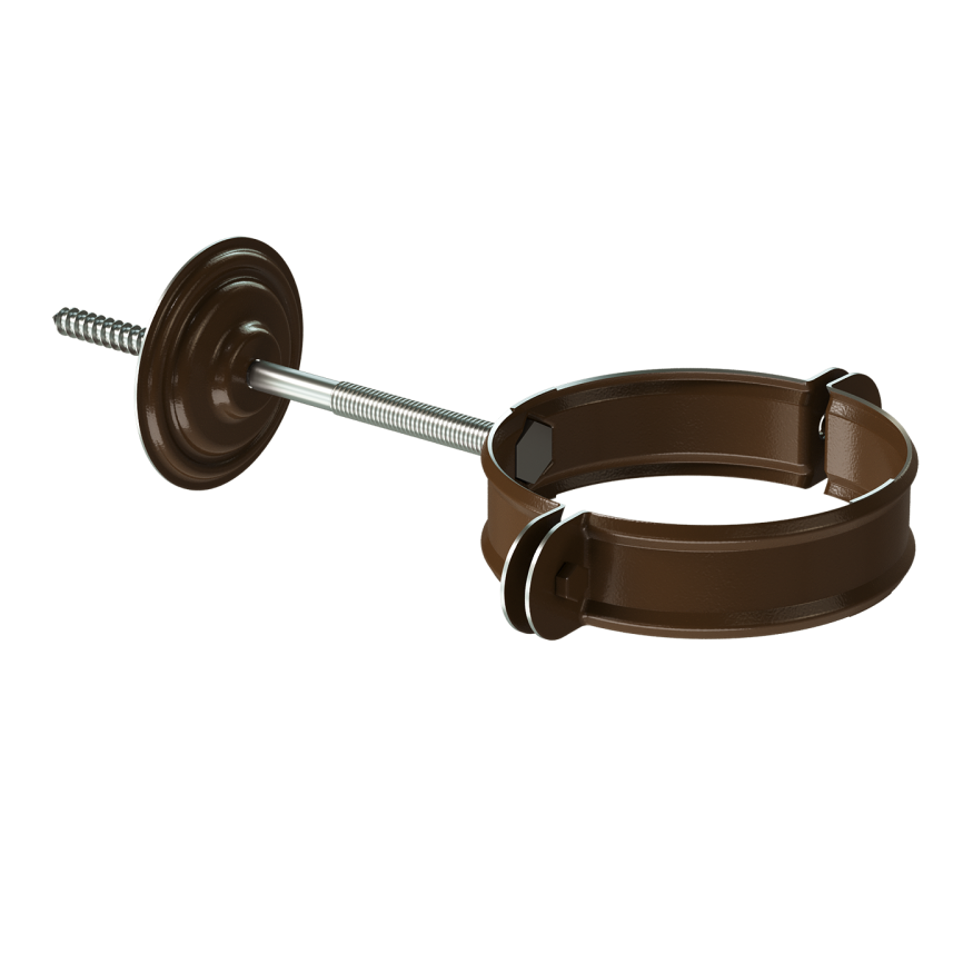 Хомут для водостока Docke Stal Premium, цвет Каштан купить в Донецке
