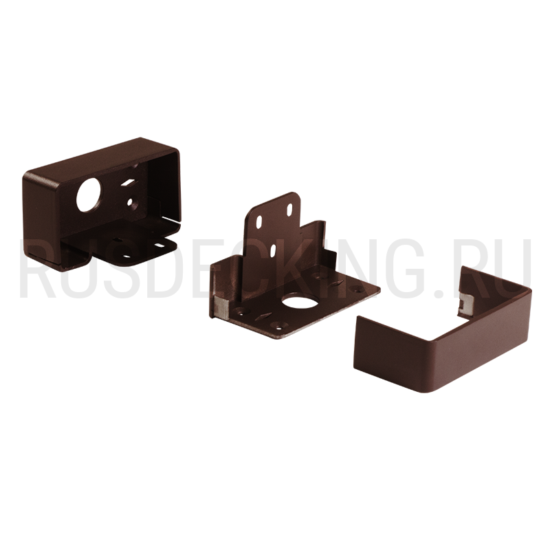 Комплект крепления перил прямое RusDecking Unodeck Венге купить в Донецке