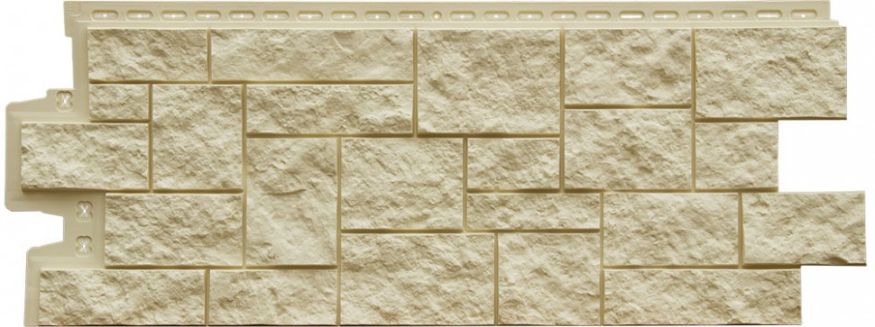 Фасадная панель Grand Line, Дикий камень Classic, Бежевый купить в Донецке