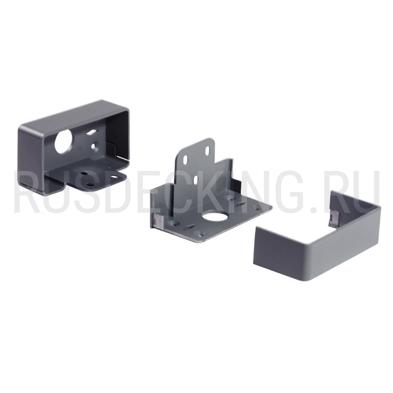 Комплект крепления перил прямое RusDecking Unodeck Серый купить в Донецке