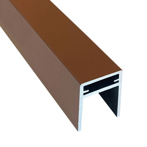 Алюминиевый П-профиль EasyDecking Коричневый купить в Донецке