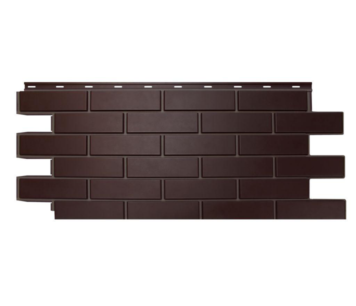 Фасадная панель Nordside, Гладкий кирпич, Темный шоколад купить в Донецке