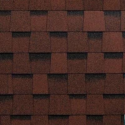 Двухслойная ламинированная черепица Shinglas, Фазенда, Красный цвет купить в Донецке
