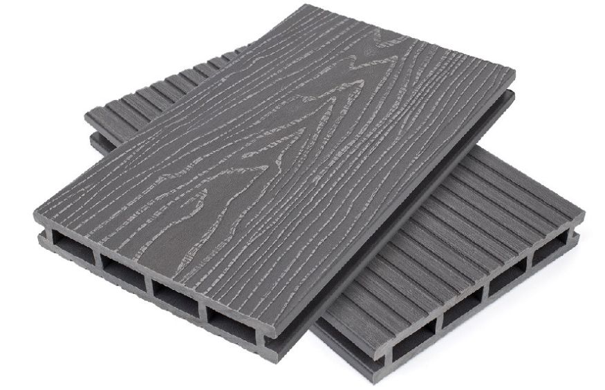 Террасная доска пустотелая ДПК NanoWood Nature 3D Серый купить в Донецке