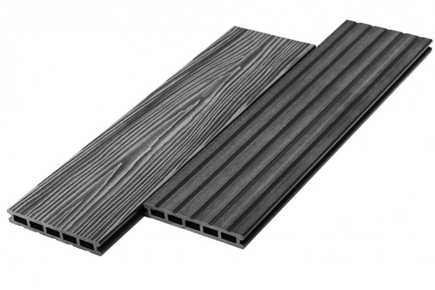 Террасная доска ДПК RusDecking Unodeck Mogano - Графит купить в Донецке