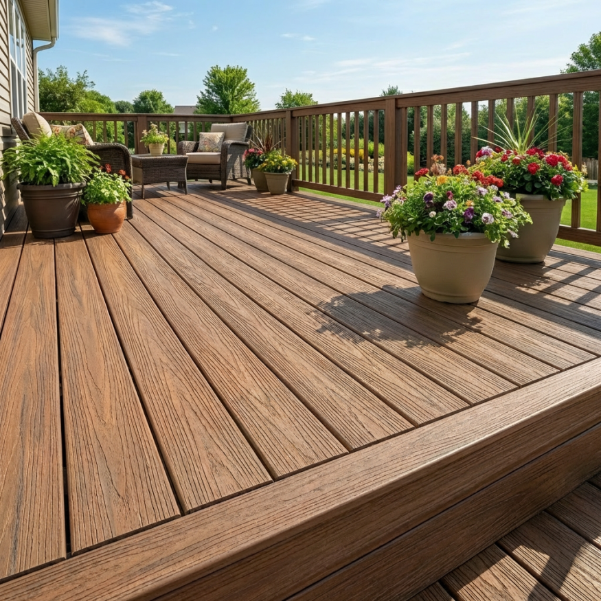 Террасная доска ДПК GardenParkett Табула, Светло-коричневый купить в Донецке