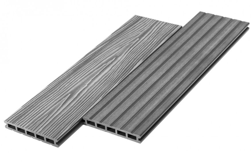 Террасная доска ДПК RusDecking Unodeck Mogano - Серый купить в Донецке