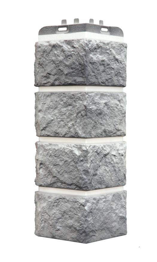 Угол наружный Grand Line, Колотый Камень Design Plus, Гранит (белый шов) купить в Донецке