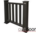 Ограждение из ДПК Outdoor Classic 3D STORM черного цвета купить в Донецке