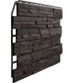 Фасадная панель Fineber, 3D Скол, Тёмный коричневый купить в Донецке