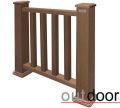 Ограждение из ДПК Outdoor Classic 3D STORM в коричневом миксе. купить в Донецке