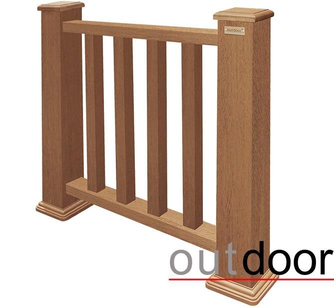 Ограждение из ДПК Outdoor Классик 3D STORM дубовый. купить в Донецке