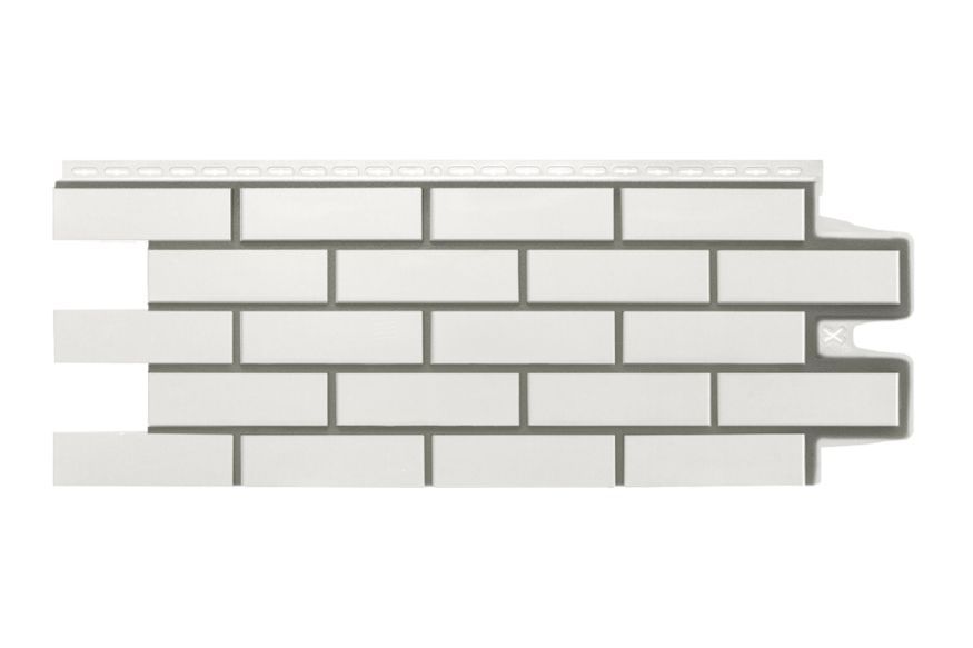Фасадные панели Grand Line, Клинкерный кирпич Design, Молочный, шов RAL 7006 купить в Донецке