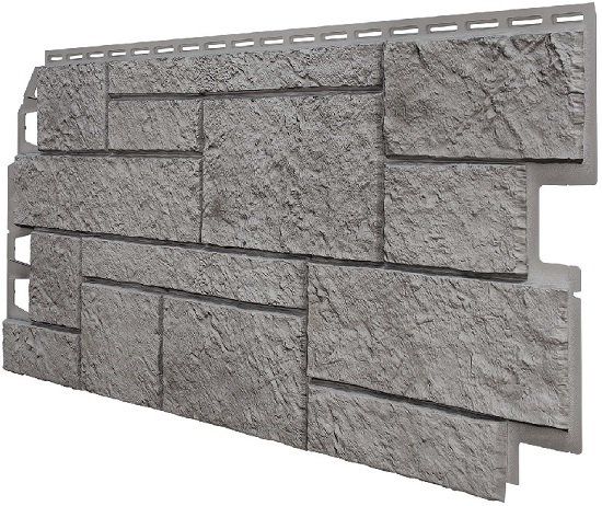 Фасадная панель VOX Sandstone (Сандстоун) светло-серого цвета купить в Донецке