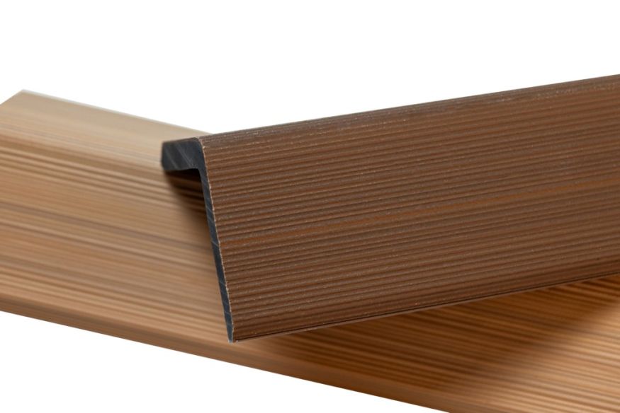 Уголок торцевой Ecodecking Скай коэкструзия Тик купить в Донецке