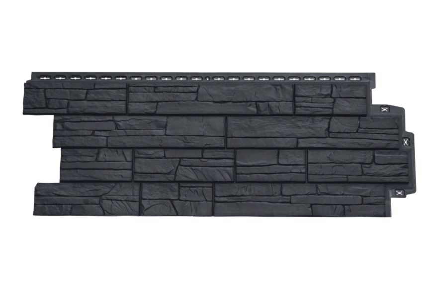 Фасадная панель Grand Line, Сланец Classic, Графит купить в Донецке