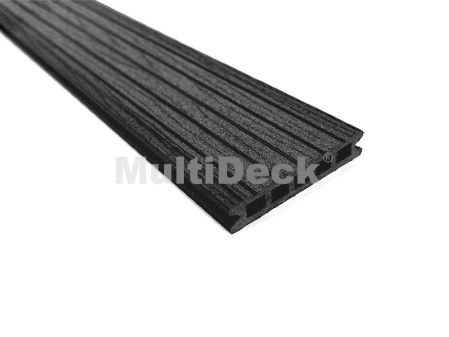 Террасная доска из ДПК MultiDeck Pro Цвет: Черный бархат купить в Донецке