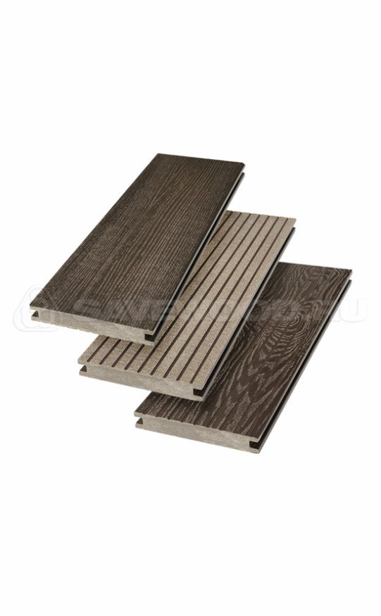 Террасная доска ДПК SaveWood, SW Fraxinus (R), Темно-коричневый купить в Донецке