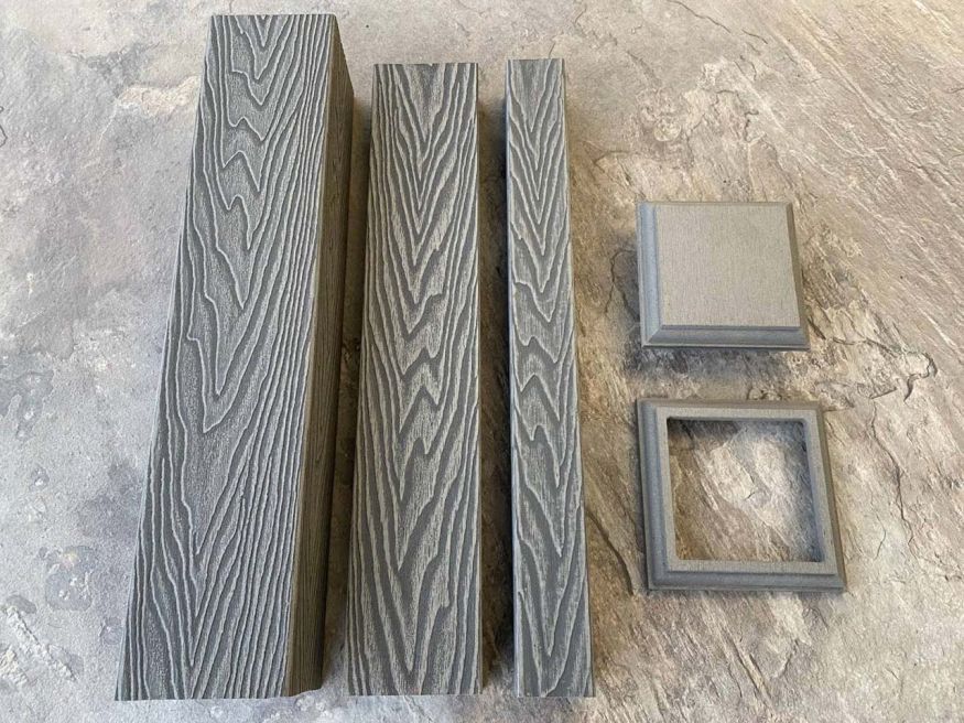 Столб для ограждения из ДПК EasyDecking, Wood-X, Серый купить в Донецке