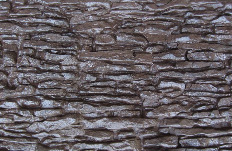 Фасадная панель Аэлит Пласт крупного формата, коричневая. купить в Донецке