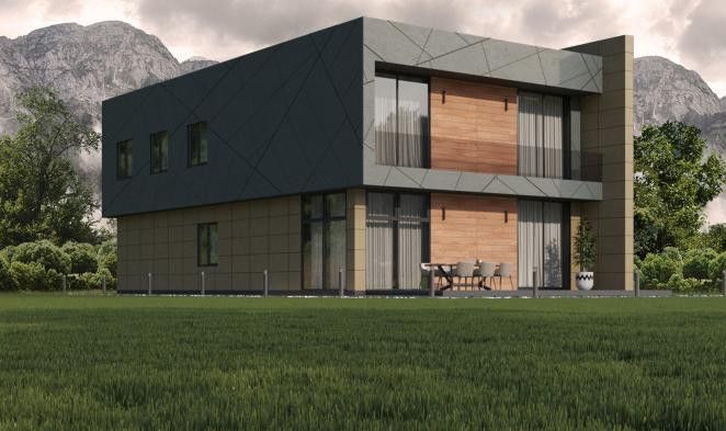 Фиброцементные панели Roofas COLOR Line Серый купить в Донецке