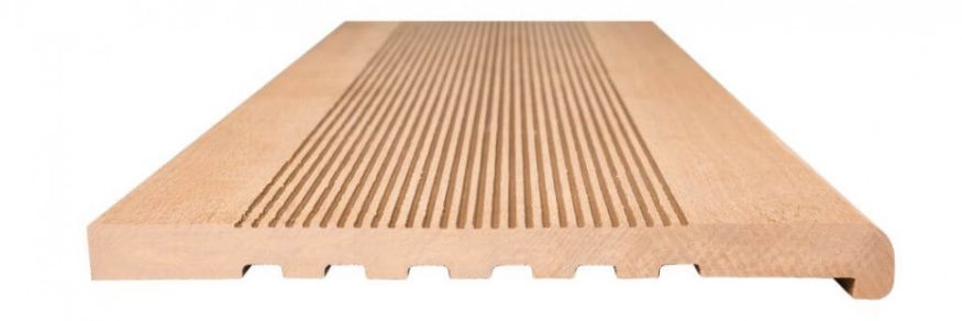 Ступени из ДПК NanoWood - Карамельные полнотелые купить в Донецке