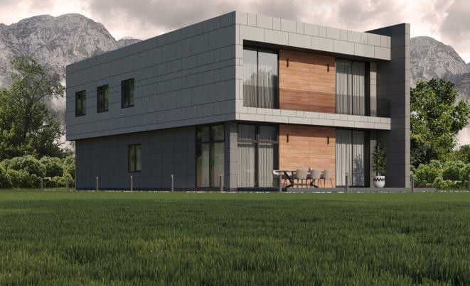 Фиброцементный сайдинг Roofas COLOR Line Светло-серый купить в Донецке