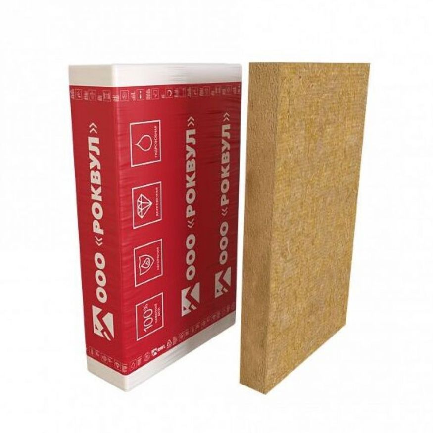 Утеплитель Rockwool Фасад Баттс ОПТИМА 100мм, 2 плиты, 1.44м2, 600х1200мм, 0.144м3 Rockwool купить в Донецке