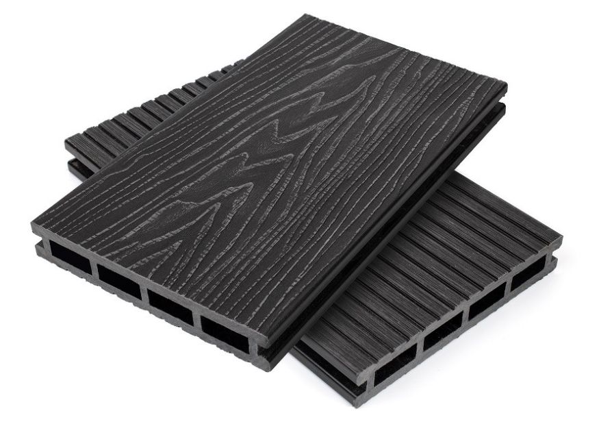 Террасная доска пустотелая ДПК NanoWood Nature 3D Графит купить в Донецке