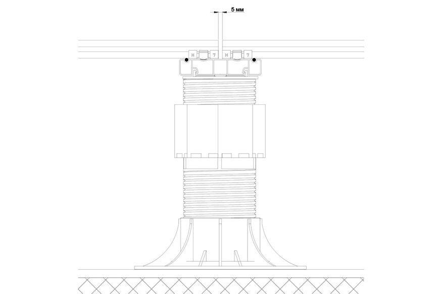Лага Алюминий Holzhof HILST JOIST стыковочная SLIM MAX купить в Донецке