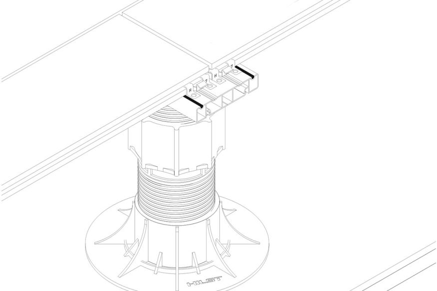 Лага Алюминий Holzhof HILST JOIST стыковочная SLIM MAX купить в Донецке