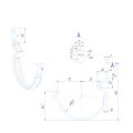 Крюк короткий усиленный модернизированный с комплектом крепления Aquasystem, RAL 8017 Коричневый 125/90 купить в Донецке