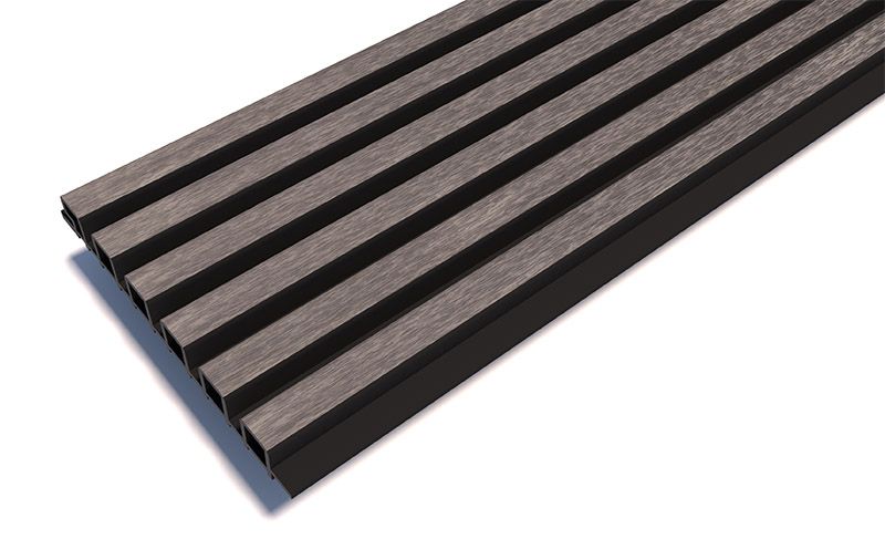 Реечные панели Woodwex, Lines Ultra, Smoke gray купить в Донецке