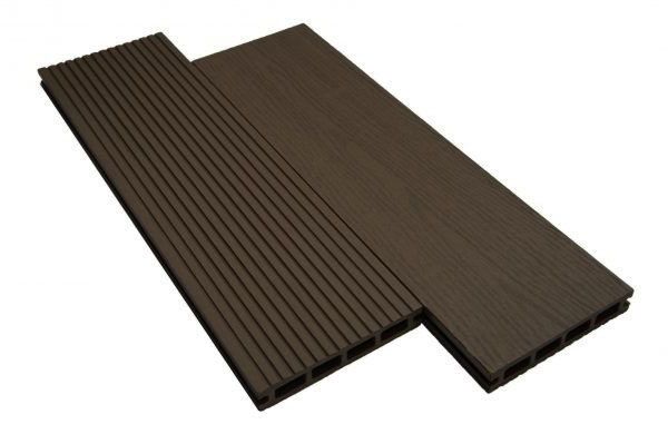 Террасная доска WOODVEX Select из ДПК темно-коричневого цвета купить в Донецке